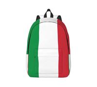 Tianbaozdp Italian flag Print Canvas Backpack Casual Daypack Laptop Backpack Women man Travel Bag Satchel