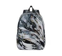 Tianbaozdp marble Print Canvas Backpack Casual Daypack Laptop Backpack Women man Travel Bag Satchel