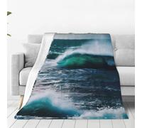 Tianbaozdp Scenic sea water Print Blanket for Bed Sofa Travel and Camping,Super Soft Blanket for All Seasons
