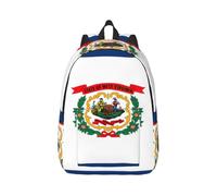 Tianbaozdp West Virginia state flag Print Canvas Backpack Casual Daypack Laptop Backpack Women man Travel Bag Satchel