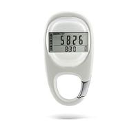 Tianbi 3D Digital Pedometer, Simple Walking Pedometer Step Counter With Carabiner Clip,Track Steps & Miles, Calories & Activity Time, Clip on Step Counter for Men, Women & Kids