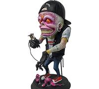 Tianbi Angry Big Mouth Statue, Horror Halloween Freak Figurines, Creative Home Alien Resin Ornament for Lawn Patio Balcony Porch Deck Outdoor