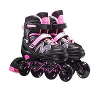 Tianbi Inline Skates For Children Adults, 8 LED Flashing Wheels,26-42 Adjustable Shoe Size, ABEC-7 Bearings, Fitness Skates Roller Skates for Boys Girls Beginner