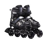 Tianbi Inline Skates For Children Adults, 8 LED Flashing Wheels,26-42 Adjustable Shoe Size, ABEC-7 Bearings, Fitness Skates Roller Skates for Boys Girls Beginner