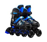 Tianbi Inline Skates For Children Adults, 8 LED Flashing Wheels,26-42 Adjustable Shoe Size, ABEC-7 Bearings, Fitness Skates Roller Skates for Boys Girls Beginner
