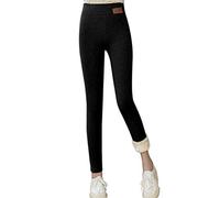 Tianbi Super thick Cashmere Leggings Trousers,Women Winter Tight Thick Velvet Wool Cashmere Pants High Waist Push Up Fleece Trousers Leggings Plus Size