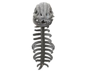 tiancaiyi Dinosaur Skeleton Head Plush Toy, Soft Velvet Bone Pattern Hat, Breathable & Washable, For Kids Role Play, Birthday Party, Theme Event, Creative Costume For Boys Girls