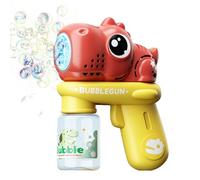 tiancaiyi Light Up Bubble Wand | Battery-Powered Glow Foam Maker,Handheld Leak-proof Dinosaur Design Bubble Machine Stick - for Ages 3-8 Kids Boys Girls Adult Youth Outdoor Night Party Backyard Lawn