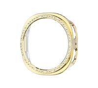 TIANCANCAN 2 Pack Bling Case Compatible with Samsung Galaxy Watch 8 40mm Smartwatch, Crystals Diamond Frame Protector Back Cover Replacement for Galaxy Watch 8 44mm Only, (No Screen) (GOLD, 44mm)