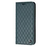 TIANCI Case for Blackview Wave 7C, [Grid Embossed PU Leather] + [Fine Circular Ornament] Wallet Phone Case, Flip Cover for Blackview Wave 7C Green