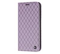 TIANCI Case for Doogee Note 56 Plus, [Grid Embossed PU Leather] + [Fine Circular Ornament] Wallet Phone Case, Flip Cover for Doogee Note 56 Plus Purple