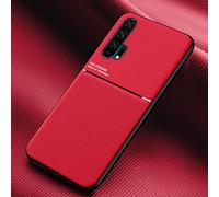 TIANCI Case for Honor 20 Pro, Skin Texture is Non-Slip and Shockproof Phone Case, [Skin-Friendly PU Leather] [Ultra-Thin TPU] Cover for Honor 20 Pro-Red