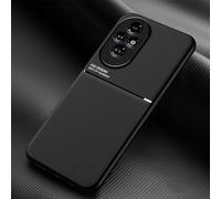 TIANCI Case for Honor 200, Skin Texture is Non-Slip and Shockproof Phone Case, [Skin-Friendly PU Leather] [Ultra-Thin TPU] Cover for Honor 200 Black