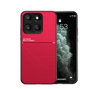 TIANCI Case for Honor 400 Smart, Skin Texture is Non-Slip and Shockproof Phone Case, [Skin-Friendly PU Leather] [Ultra-Thin TPU] Cover for Honor 400 Smart Red