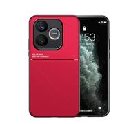 TIANCI Case for Honor 600 Lite, Skin Texture is Non-Slip and Shockproof Phone Case, [Skin-Friendly PU Leather] [Ultra-Thin TPU] Cover for Honor 600 Lite Red