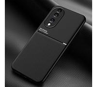 TIANCI Case for Honor 70, Skin Texture is Non-Slip and Shockproof Phone Case, [Skin-Friendly PU Leather] [Ultra-Thin TPU] Cover for Honor 70 Black