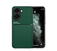 TIANCI Case for Honor X7e 4G, Skin Texture is Non-Slip and Shockproof Phone Case, [Skin-Friendly PU Leather] [Ultra-Thin TPU] Cover for Honor X7e 4G Green