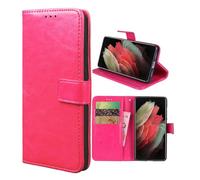 TIANCI Case for Realme 14T 5G Case Leather Flip Stand View Cover with Card Slots Compatible with Realme 14T 5G Phone Cover Rose red