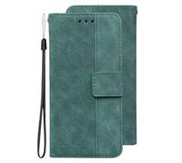 TIANCI Case for Xiaomi Redmi Turbo 5, Geometric Texture Business Style Wallet Phone Case, Card Slot Flip Cover for Xiaomi Redmi Turbo 5 Green