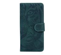 TIANCI for OPPO A5x 5G Case Flip, Domineering Tiger Embossing PU Leather Wallet Case, Shockproof Protective Cover with Stand Function for OPPO A5x 5G Green