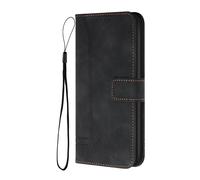 TIANCI Phone Case for OnePlus Nord CE6 Lite, Vintage High-Grade PU Leather Flip Wallet Case, [Wrist Rope], Heart-Shaped Embossed Cover for OnePlus Nord CE6 Lite