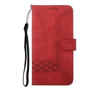 TIANCI Phone Case for ZTE Blade A76 5G, Checkered Business Leather Case, Wrist Rope Mobile Cover for ZTE Blade A76 5G