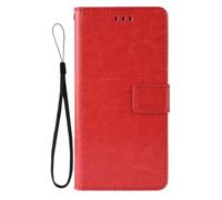 TIANCI Wallet Case for ZTE nubia Neo 3 5G Cover, Flip Case for ZTE nubia Neo 3 5G Retro Style Wallet Stand Cover Red