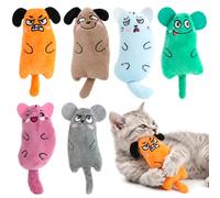 TIANCONGYUN 6 Packs Catnip Toys for Indoor Cats Kittens, Durable Interactive Cat Chew Toys with Natural Catnip, Teeth Cleaning, Scratching, Kicking, Boredom Relief Gift for Small Medium Cats