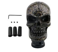 Tianeri Car Skull Shifter Knob,Manual Automatic Shift Knob Skull Shape | Horror Decoration Vehicle Interior Modification Supplies for Travel Halloween Family Outings Road Trips