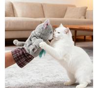 Tianeri Cat Puppet Wrestler,Interactive Toys Stimulation Cute,Dog Hand Puppets Boxing Gloves - for Entertainment Relieve Boring Mental Stimulation Training Kitten Home Indoor
