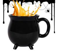 Tianeri Cauldron Mug,Witches Potion Brew Halloween Coffee Mugs | Gothic Desk Decor Soup Bowl for Tea Milk Latte Tabletop Kitchen Office Living Room Birthday Holiday Party Adults