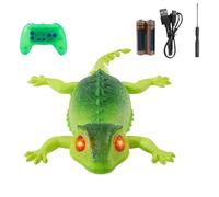 Tianeri Wall Crawling Gecko Toy | Rechargeable Light Up Electric 2-mode Fun Game | Wall Gecko Robot Prank Toy - for Prechoolers Kindergarten Students Boys Girls Kids Daughter Son