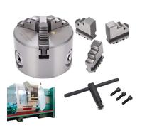 Tianeri Wood Lathe Chuck | with T-Key Wrench 3-Jaw Attachments,80mm Manual Woodturning Lathe Chuck - for Engraver Router Milling Machine Machining Center Drilling Woodworking Woodworker