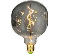 Tianfan Vintage Led Bulbs 4W Dimmable 220/240V Edison Screw E27 Base Specialty Decorative Antique Light Bulb G125 Stone (Smoke)