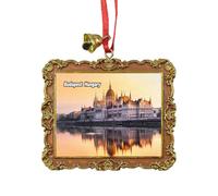 Tianfulai Budapest Hungary Travel Souvenir Xmas Tree Ornament Hanging Pendant Home Christmas Party Decoration