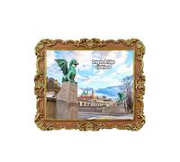 Tianfulai Dragon Bridge Ljubljana Slovenia Refrigerator Magnet 3D Travel Souvenir Fridge Decoration Magnetic Sticker Craft Collection