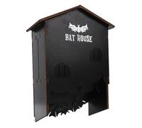 TianfuSpanda Bat House Wooden 3-Chamber Bat Box, Weatherproof Outdoor Bat Shelter for Garden & Tree Mounting, Safe Habitat for Bats