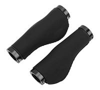 TianfuSpanda Bike Grips Secure, Bike Accessories Practical, AntiSlip Handlebar Cover with Lock Design for Mountain Bicycle Stable Comfort Cycling Accessory (black black ring)