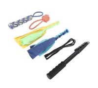 TianfuSpanda Dog Agility Equipment, Flirt Pole for Dogs Extendable Teaser Wand Aluminum Alloy Interactive Toy With Lure for Pet Exercise and Training Activities