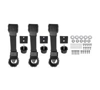 TianfuSpanda Heavy Duty Aluminum Door Handle Sets,3 PCS Exterior Door Handle and Tailgate Handle Kit Compatible with 2007-2017 JK JKU Door Handles Accessories (Black)