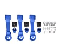 TianfuSpanda Heavy Duty Aluminum Door Handle Sets,3 PCS Exterior Door Handle and Tailgate Handle Kit Compatible with 2007-2017 JK JKU Door Handles Accessories (Blue)