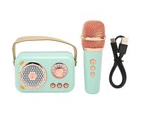 TianfuSpanda Retro Bluetooth Speaker 6 Sound Modes Wireless Microphone | Clear sound portable Bluetooth speaker at karaoke parties and outings using 5W speaker and 1200mAh battery
