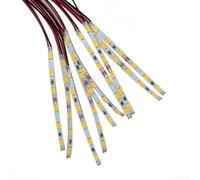 TIANHENGMart 10 Pack Pre Wired LED Light Strips Brighten up Your Railway & Building Layout (Warm Light)