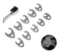 TIANHENGMart 3/8 Inch Drive Wrench Set 10-22mm Space-Saving | Durable metal construction, chrome finish resists rust, precise open-end grip, ideal for automotive repair