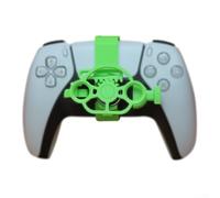 TIANHENGMart Compact 3D Racing Steering Wheel Designed for PS5 to Deliver Realistic Handling and Engaging Gameplay Simulation (green)