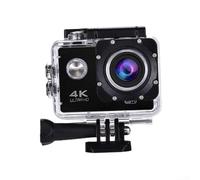 TIANHENGMart Ultra HD 4K WiFi Action Camera, Waterproof Sports Cam to 30m with Advanced Image Stabilisation for Vlogging and Cycling, Includes Helmet and Bike Mounting Kits(Black)