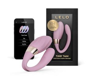 TIANI Twist Dual Action Couples Vibrator with Bluetooth App Controlled Vibrator for Woman, SmoothRise Technology and 10 Pleasure Settings Sex Toy with App, Gspot Toys, Soft Pink