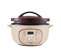 Tianji DSG-TZ30 Electric Clay Pot Slow Cooker for Claypot Rice and Casserole Porridge, Ceramic Casserole Cooking Pot with Unglazed Porcelain, Suitable for Stove, 3L