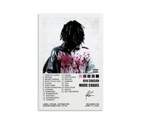 TIANJIAK Ken Poster Carson More Chaos Music Album Cover Posters And Prints Canvas Wall Art Posters 12x18inch(30x45cm) Unframe-style
