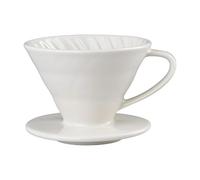 TianKai Ceramic Pour Over Coffee Dripper, White